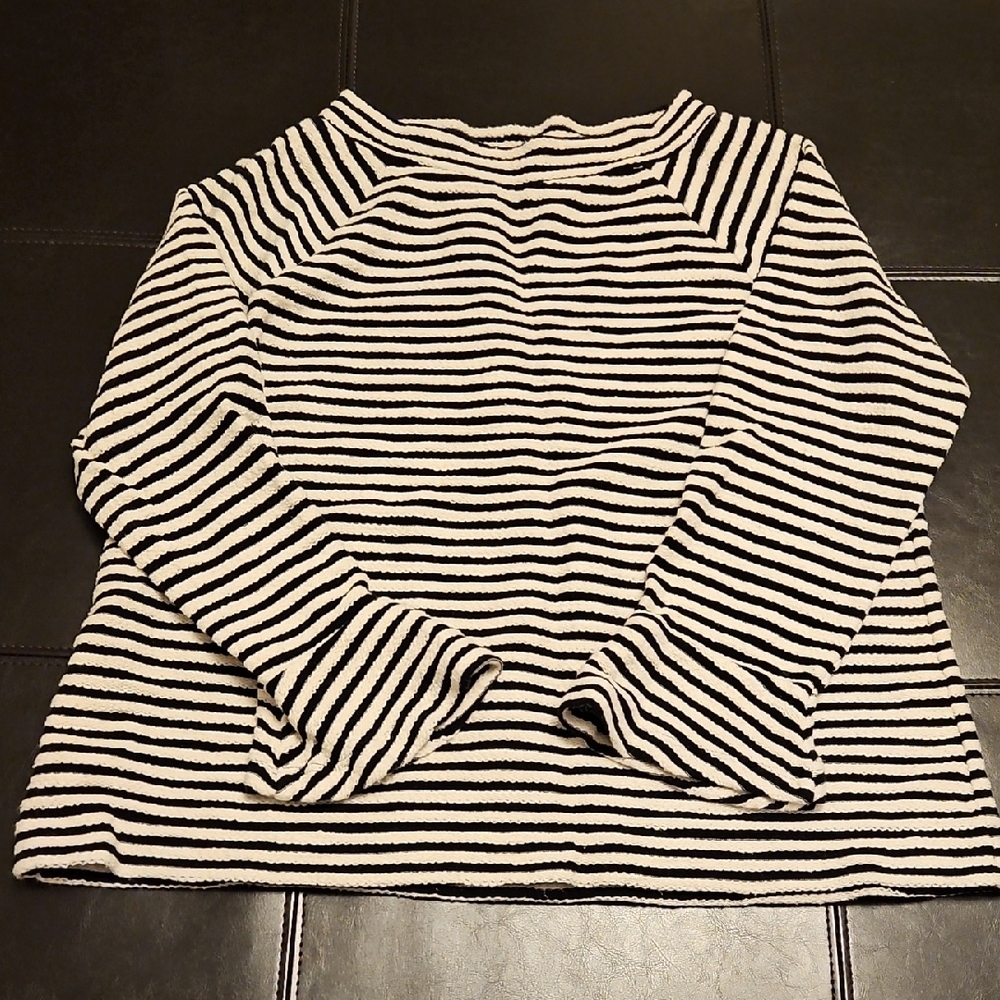 Loft size Small Striped Long Sleeve Top
